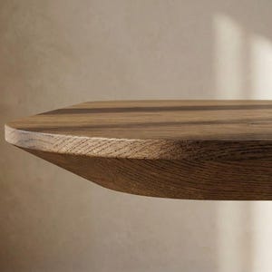 LUMO massief eikenhouten eettafel - Handgemaakt in moderne stijl - Scandinavisch-Japanse eikenhouten tafel - Gratis verzending binnen de EU - 160 cm, 180 cm, 200 cm afbeelding 16