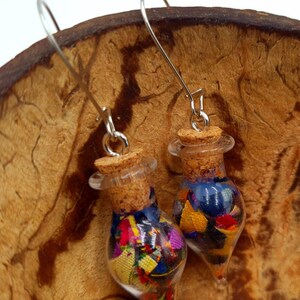 Ankara alchemy mashup collectie drop oorbellen verzegeld in glas