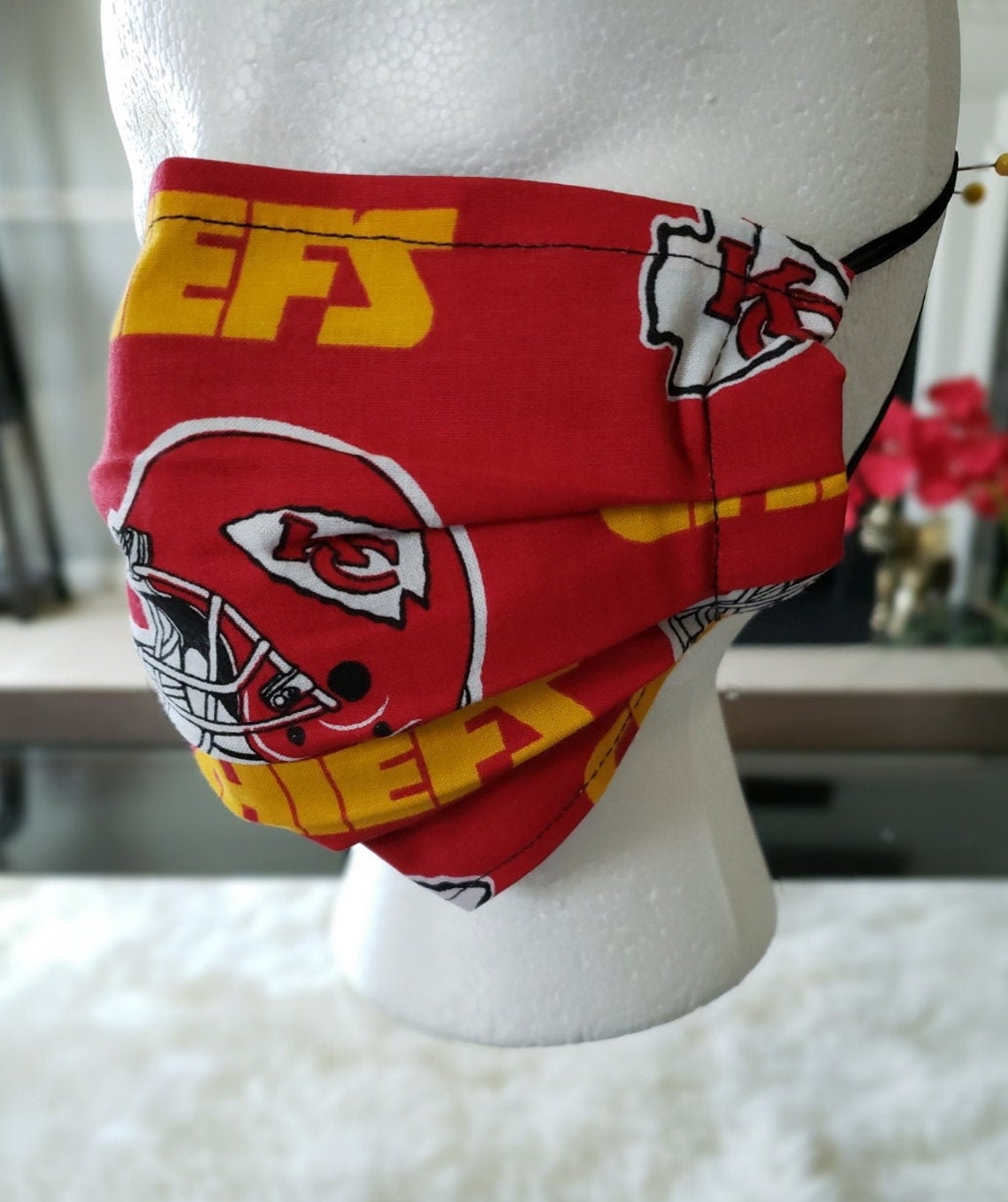 Premium Kansas City Chiefs Face Mask / NFL Face Mask with Etsy