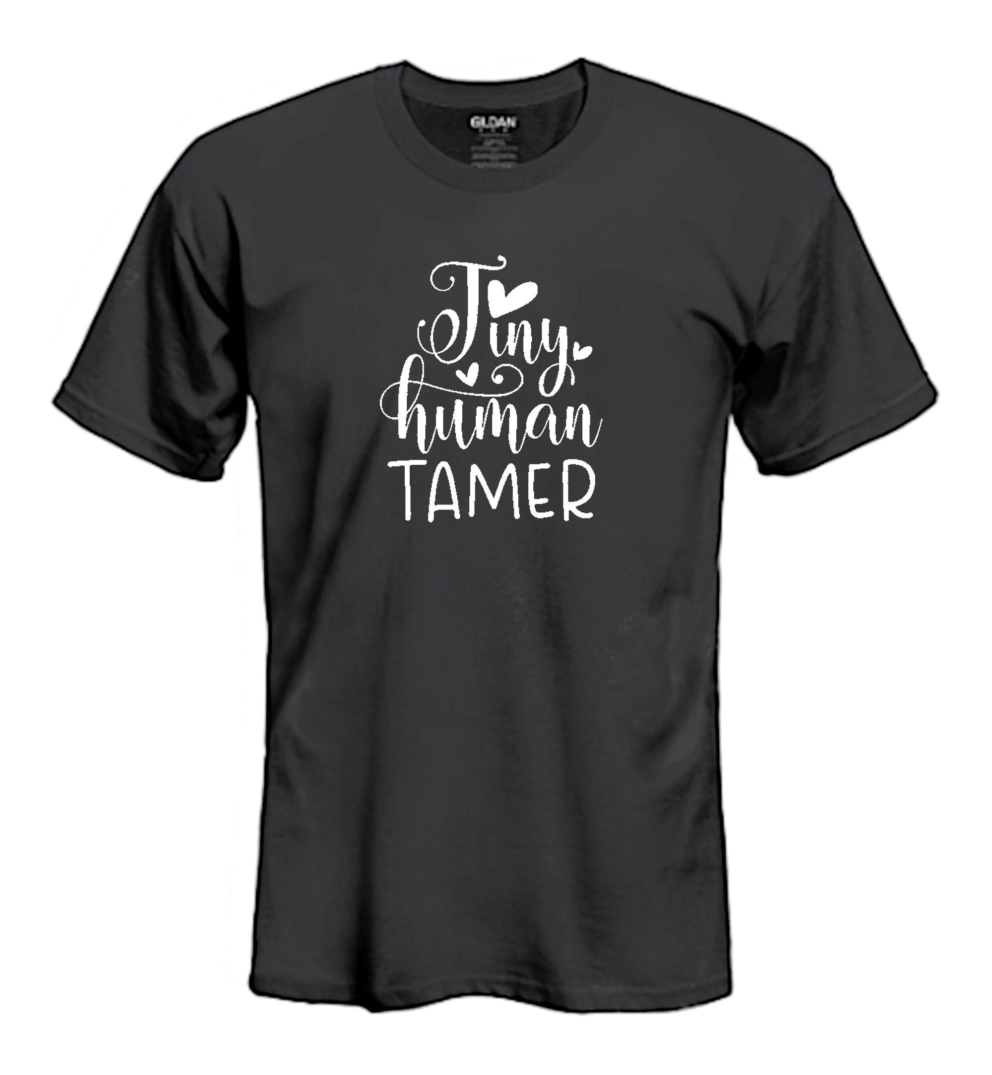 Tiny Human Tamer Graphic Tee Choose Your Color - Etsy