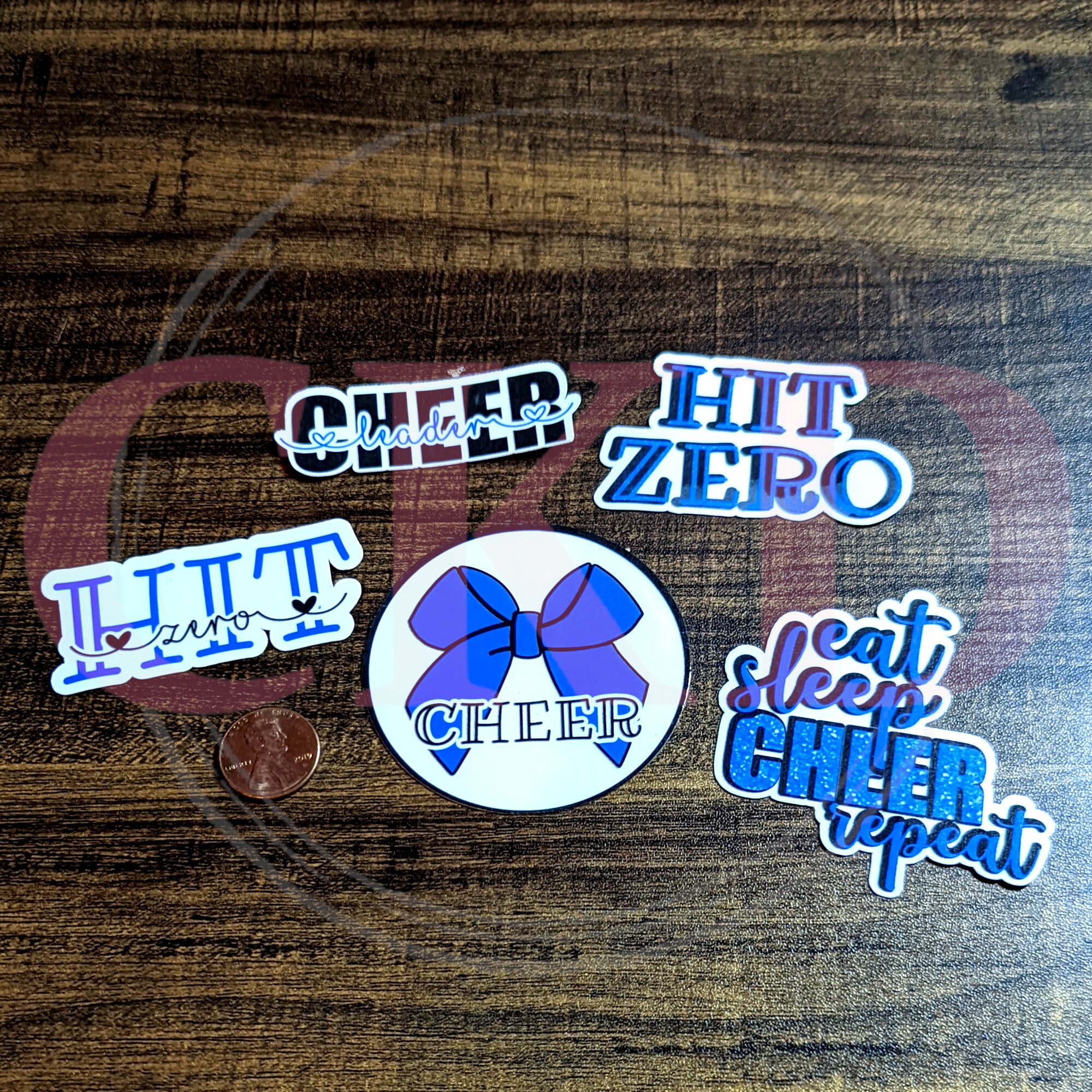 Cheerleading Hit Zero Stickers Single or Bundle PYO Etsy