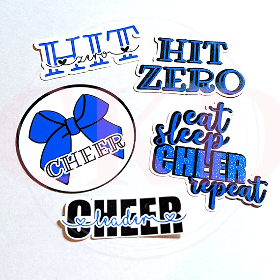 Cheerleading Hit Zero Stickers Single or Bundle PYO Etsy