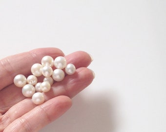 12pcs 11mm-12mm big Mauve Pearls-Genuine fresh water Pearl loose beads