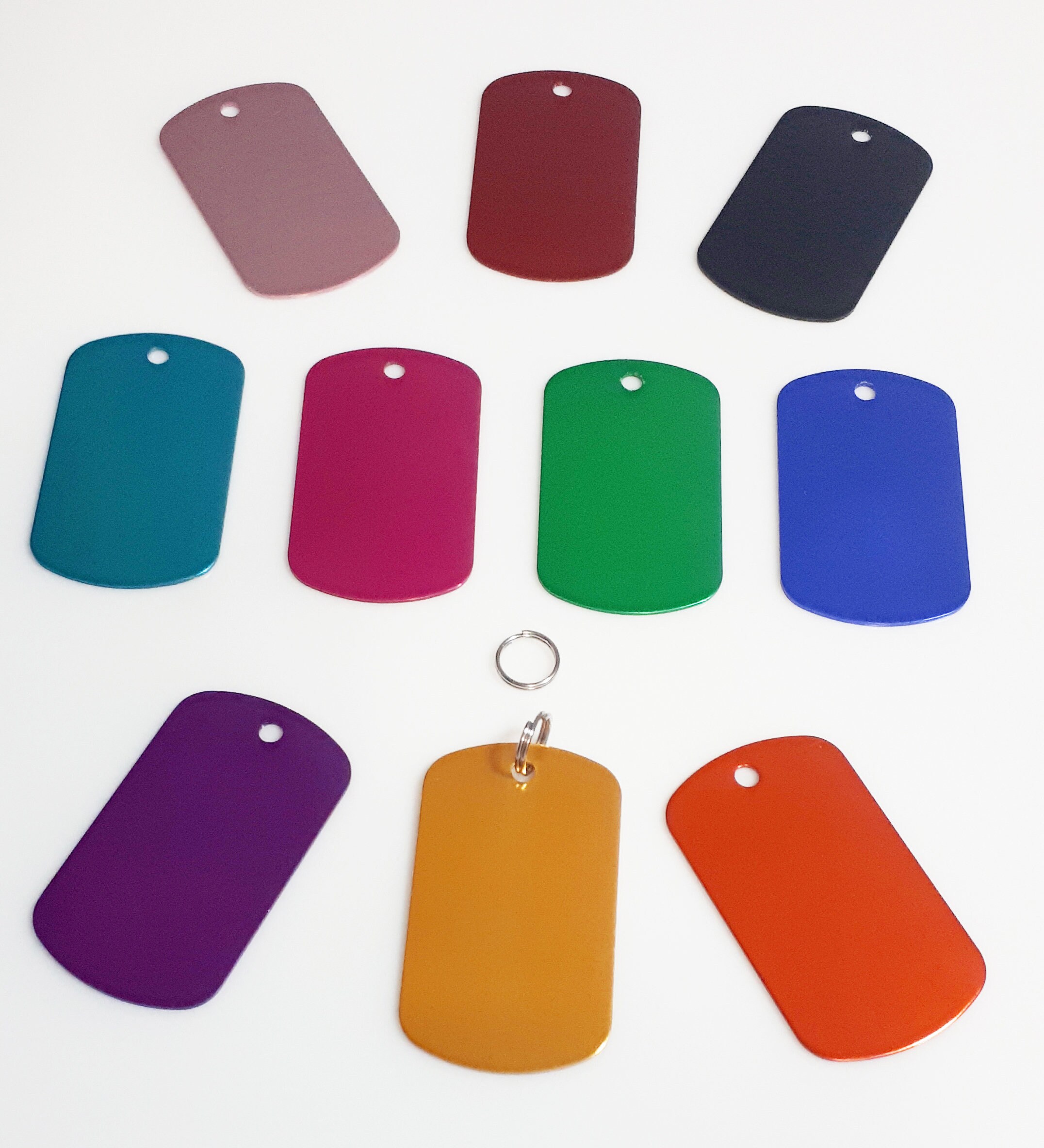 Name Tag ID Tag Key Chain Bag Charm. Handmade Personalize Etsy