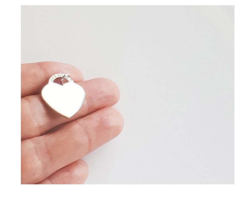 smooth heart charm in 925 sterling silver Gift box bag available real sliver 0.87 Heart Pendant Highest quality 22 mm