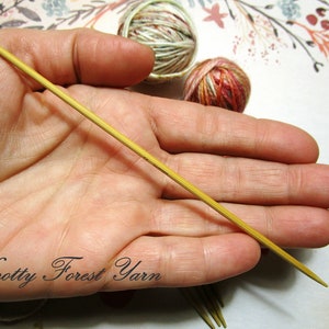 5pc BAMBOO DPN SOCK KNITTING NEEDLES Set 2.25mm Hand Knit 5 7//8/" long Hat Mitten