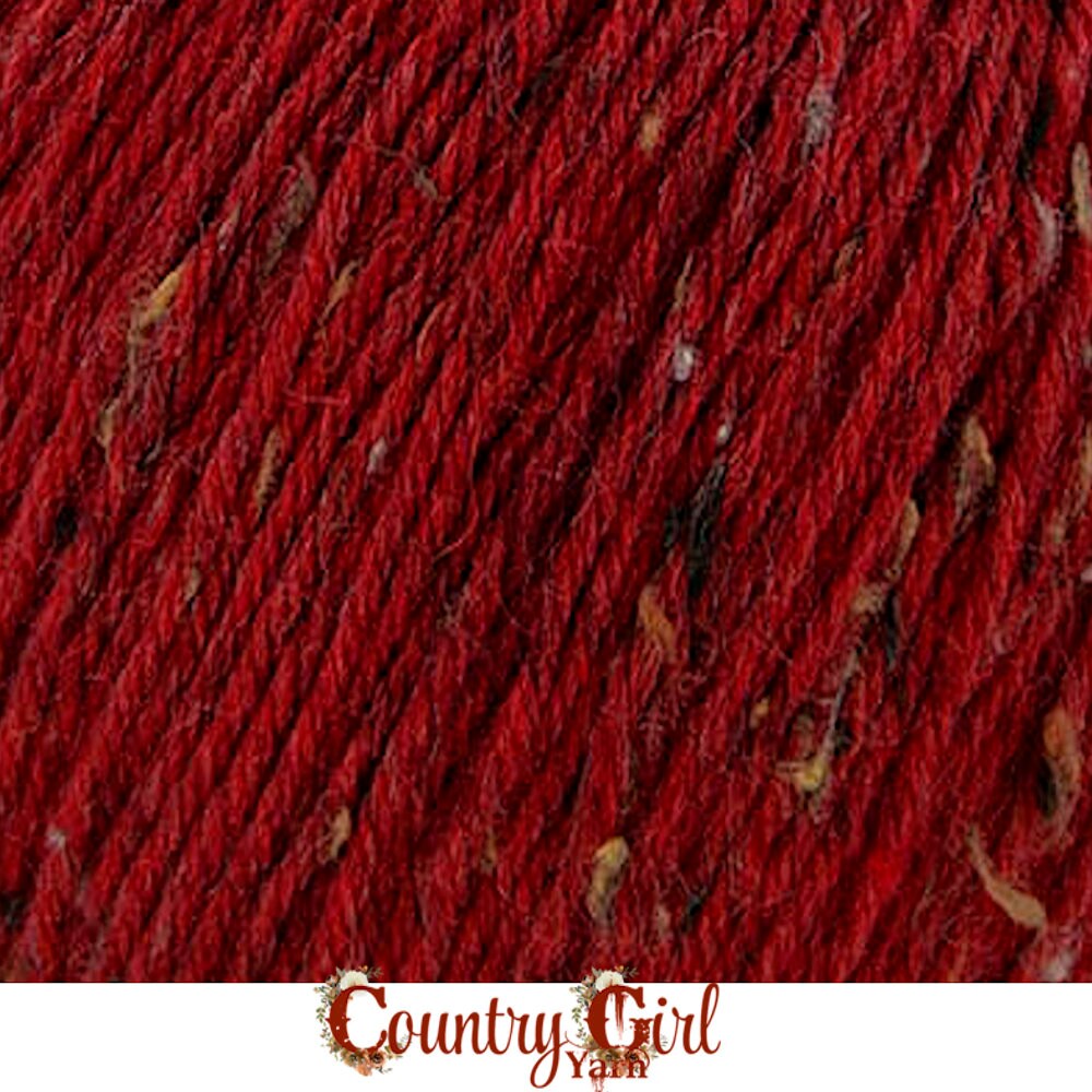 Sugar and Cream Cotton Yarn in Country Red Color, Original Size, Country  Red Cotton Yarn 