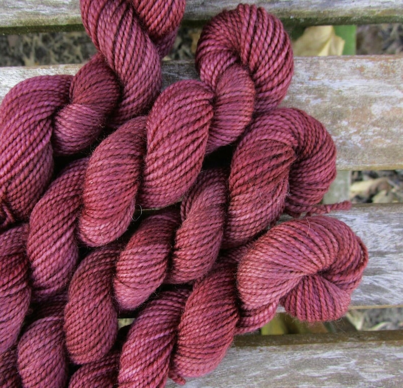 Hand Dyed Mini Yarn Skein WILD Spruce High material Fingering SW Me Max 57% OFF BERRY Sock