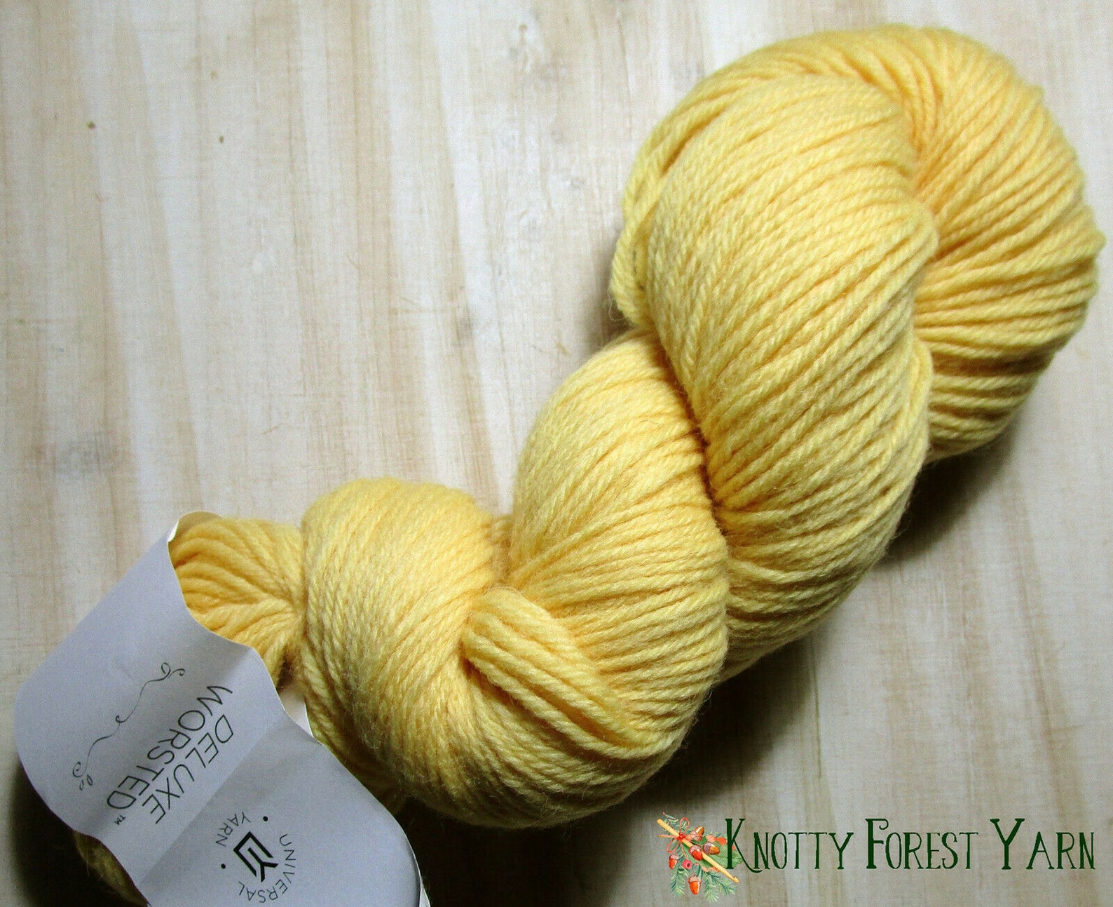 Wool Yarn Butter Yellow Pure Wool Yarn 100gr 220yd Deluxe Etsy