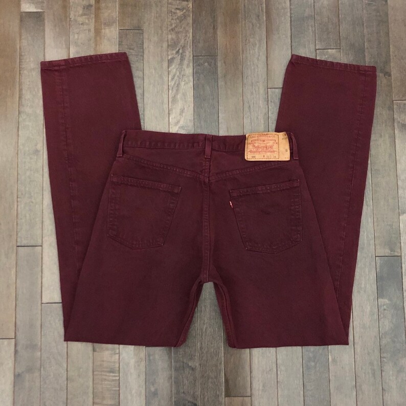 levis burgundy jeans