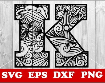 Download Mandala K Svg Etsy
