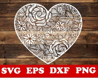 Download Mandala Hearts Etsy