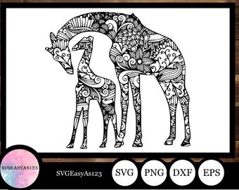 Download Giraffe Mandala Svg Etsy