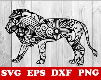 Download Lion mandala svg | Etsy