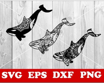 Download Whale Mandala Svg Etsy
