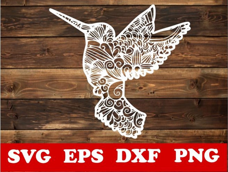 Download Clip Art Zentangle Svg Humming Birdmandala Svg Vector Paper Cut Template Silhouette Humming Bird Svg Laser Cricut Cnc Plasma Mandala Svg Art Collectibles