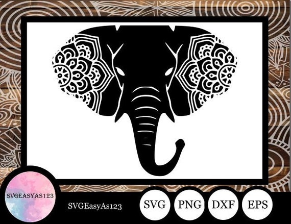 Download Elephant Svg Elephant Mandala Svg Zentangle Svg Mandala Etsy