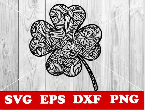 Download Shamrock Svg Shamrock Mandala Svg Shamrock Zentangle Svg Etsy