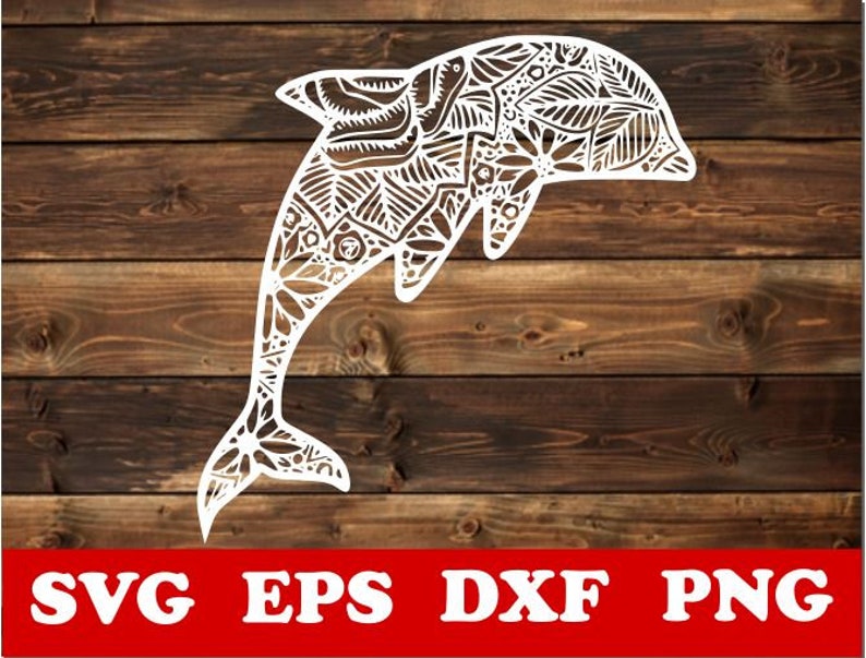 Download Clip Art Mandala Svg Dolphin Svg Paper Cut Template Zentangle Svg Silhouette Cnc Plasma Dolphin Mandala Svg Vector Laser Cricut Cut Files Art Collectibles