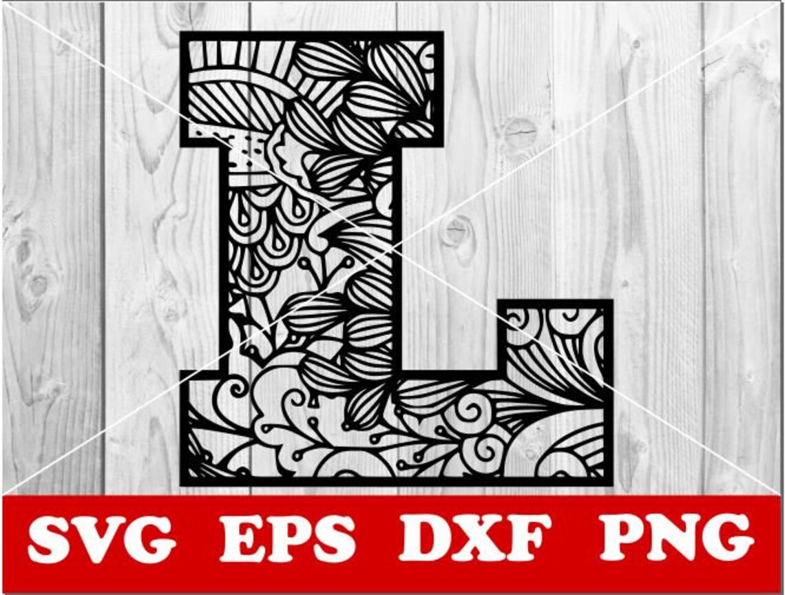 Download Alphabet L Svg Mandala Svg Mandala-Alphabet Svg Mandala | Etsy