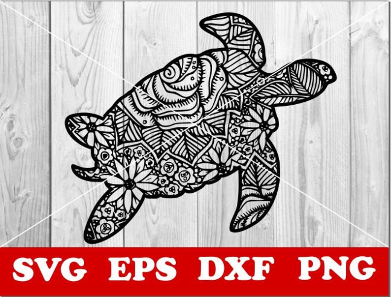 Download Clip Art Art Collectibles Vector Turtle Svg Turtle Mandala Svg Paper Cut Template Laser Cnc Plasma Silhouette Mandala Svg Turtle Zentangle Svg Cricut