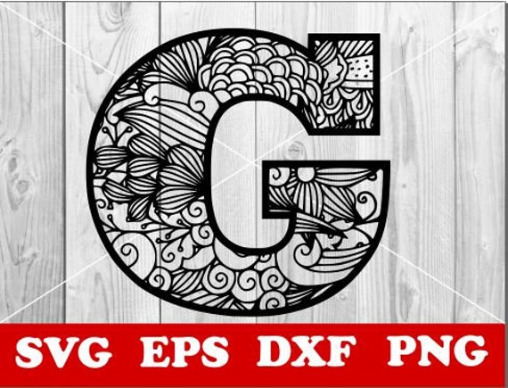 Download Alphabet G Svg Mandala Svg Mandala Alphabet Svg Mandala Etsy