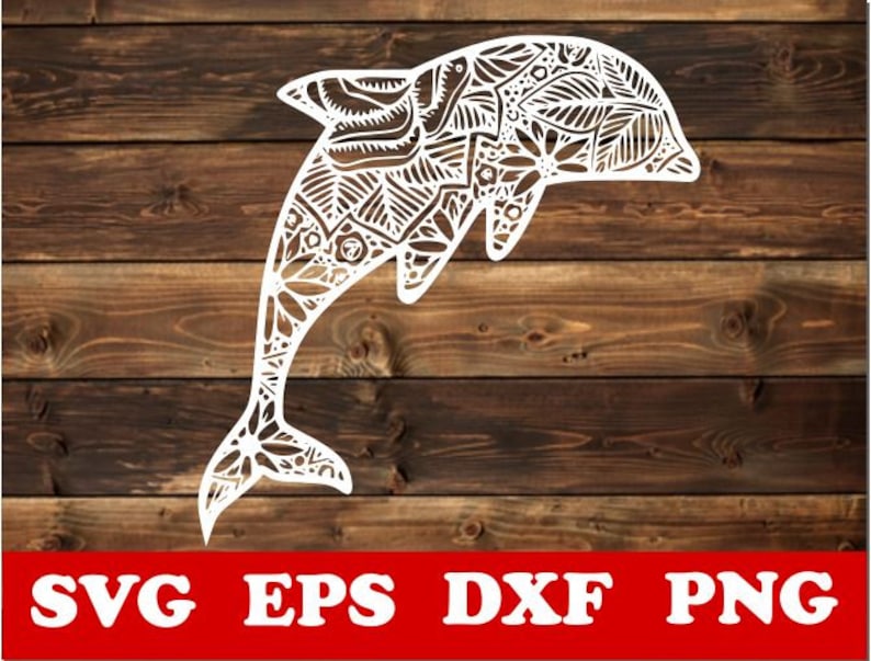Download Dolphin svg Dolphin mandala Svg Zentangle SVG Mandala svg ...