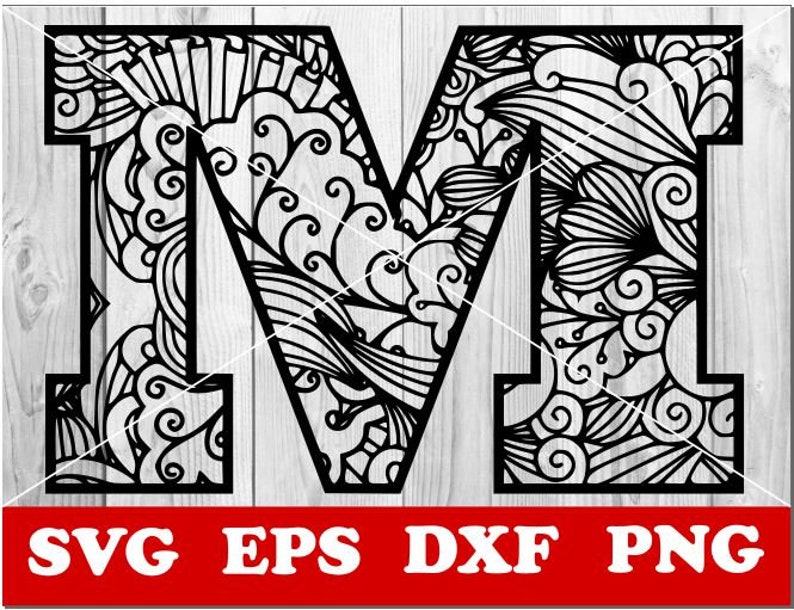 Download Alphabet M Svg Silhouette Stencil Design Mandala Letters Svg Alphabet Clipart Zentangle Svg Mandala Svg Mandala Alphabet Svg Clip Art Art Collectibles