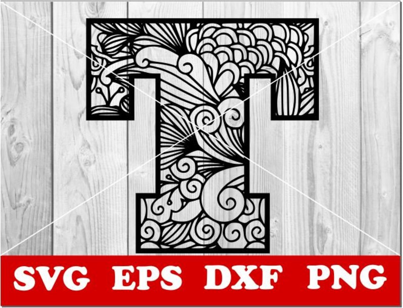 Download Clip Art Art Collectibles Alphabet Clipart Silhouette Stencil Design Mandala Svg Zentangle Svg Mandala Alphabet Svg Alphabet T Svg Mandala Letters Svg