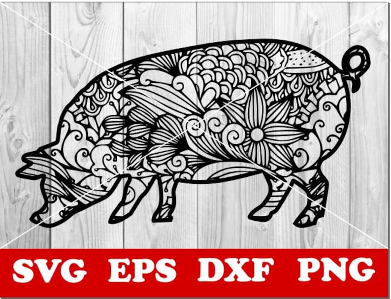Download Mandala Svg Laser Vector Pig Svg Paper Cut Template Cnc Plasma Pig Zentangle Svg Silhouette Pig Mandala Svg Cricut Clip Art Art Collectibles Issho Ueno Com