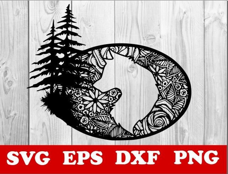 Download Wolf SVG Mandala Wolf SVG Mandala SVG Cut File Vector Wolf ...