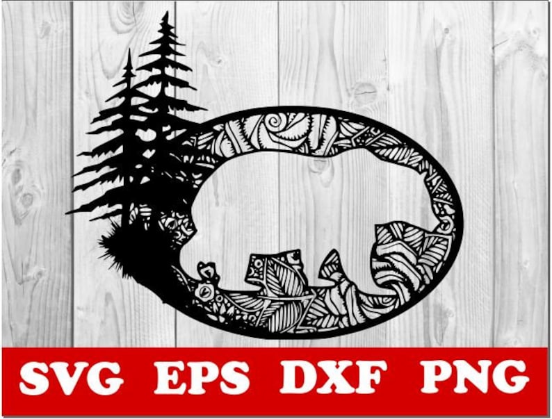 Download Bear SVG Mandala Bear SVG Mandala SVG Cut File Vector Bear ...