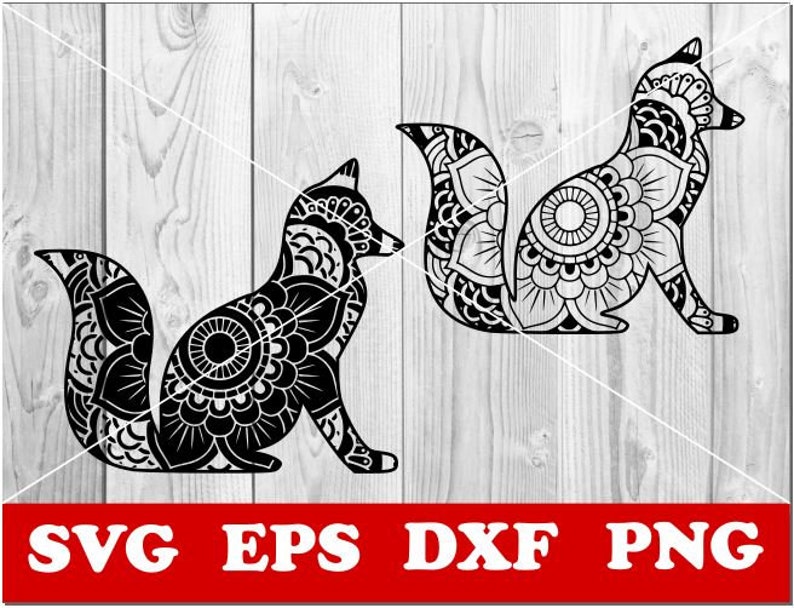 Download Fox svg Fox mandala Svg Zentangle SVG Mandala svg Paper | Etsy