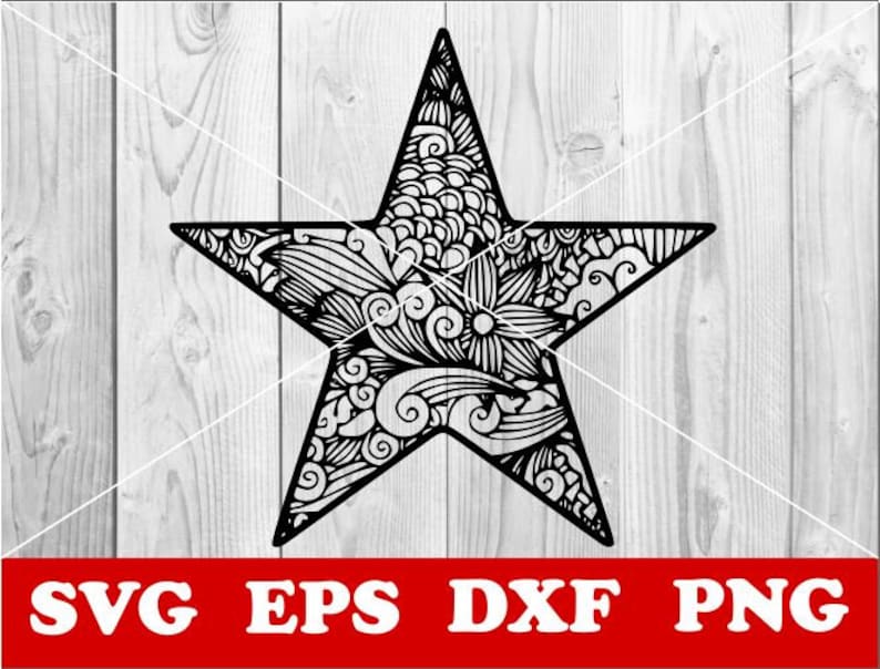 Download Star svg Mandala svg Mandala Star svg Star Stencil svg | Etsy