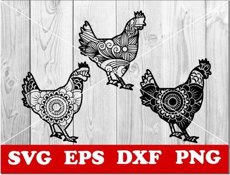Download Paper Cut Template Cricut Cut Files Laser Zentangle Svg Chicken Svg Chicken Mandala Svg Mandala Svg Silhouette Cnc Plasma Vector Clip Art Art Collectibles