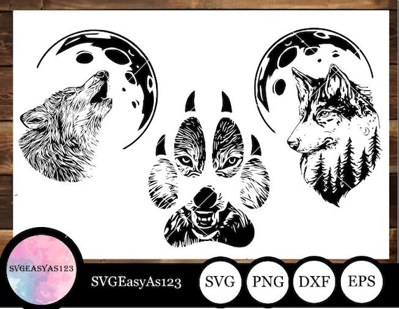 Download Mandala Wolf Svg Mandala Svg Wolf Svg Cut File Vector Wolf Etsy
