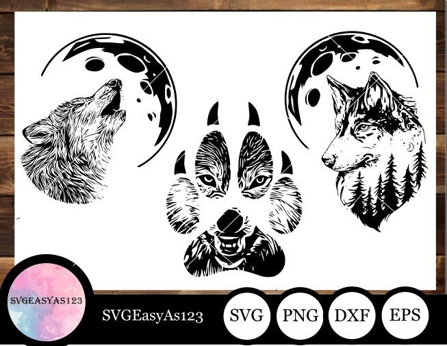 Download Mandala Cut File Wolf Svg
