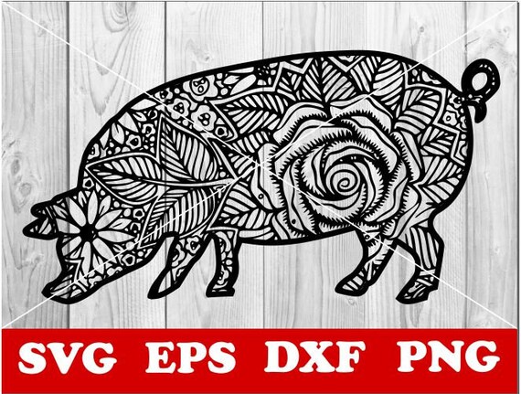 Download Pig Svg Pig Mandala Svg Pig Zentangle Svg Mandala Svg Etsy