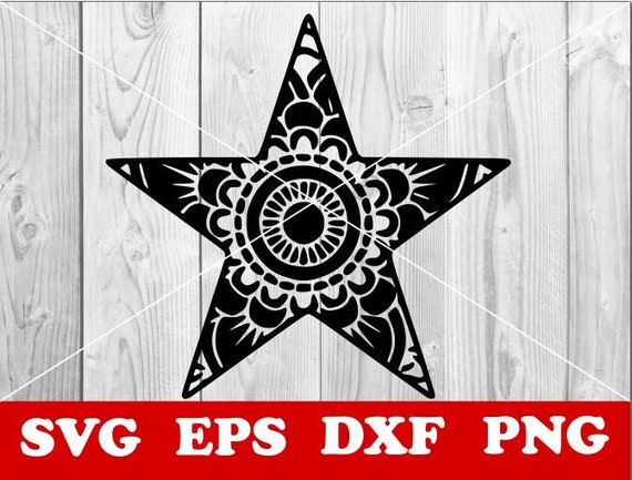 Download Star Svg Mandala Svg Mandala Star Svg Star Stencil Svg Etsy