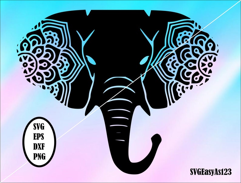 Download Art Collectibles Clip Art Cnc Plasma Paper Cut Template Elephant Svg Elephant Mandala Svg Silhouette Cricut Cut Files Zentangle Svg Mandala Svg Vector Laser