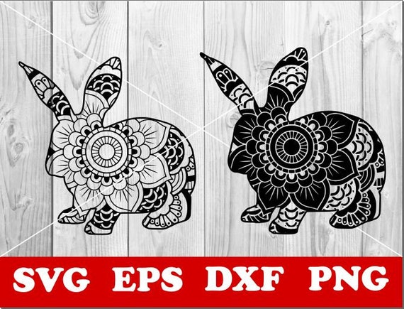 Download Rabbit Mandala Svg Paper Cut Template