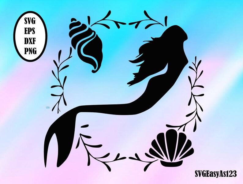 Free Free 165 Stencil Mermaid Silhouette Svg SVG PNG EPS DXF File