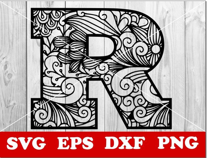 Free Free Svg Alphabet Mandala Art Letters 713 SVG PNG EPS DXF File