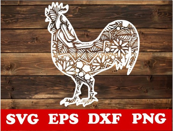 Download Zentangle Svg Cricut Cut Files Chicken Mandala Svg Chicken Svg Mandala Svg Vector Cnc Plasma Silhouette Laser Paper Cut Template Clip Art Art Collectibles
