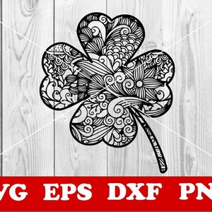Download Shamrock Svg Shamrock Mandala Svg Shamrock Zentangle Svg Etsy