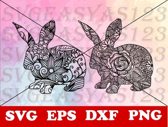 Download Rabbit Mandala Svg Rabbit Svg Cricut Svg File Silhouette Etsy