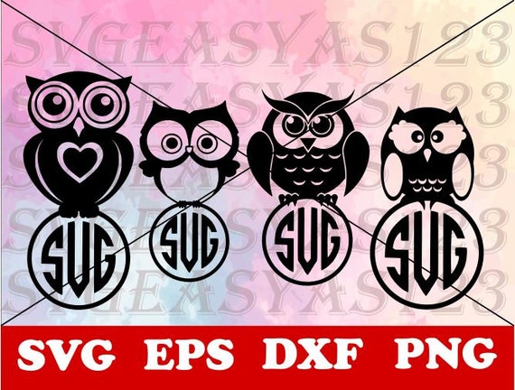 Download Owl Svg Owl Monogram Svg Cut File Owl Vector Owl Vector Etsy