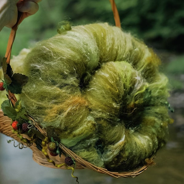 Forest Blend Art Batt zum Spinnen - Auf Bestellung gefertigt