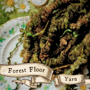 Forest Floor Chunky Coil Art Yarn, Sold in 2 Yard Increments & Made to Order