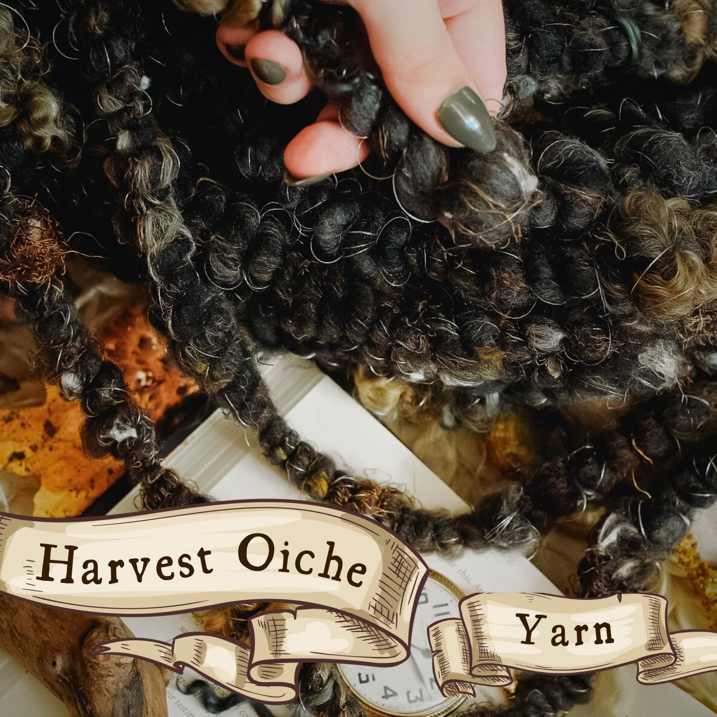 Harvest Oiche Chunky Coil Art Yarn, Sold in 2 Yard Increments & Made to Order